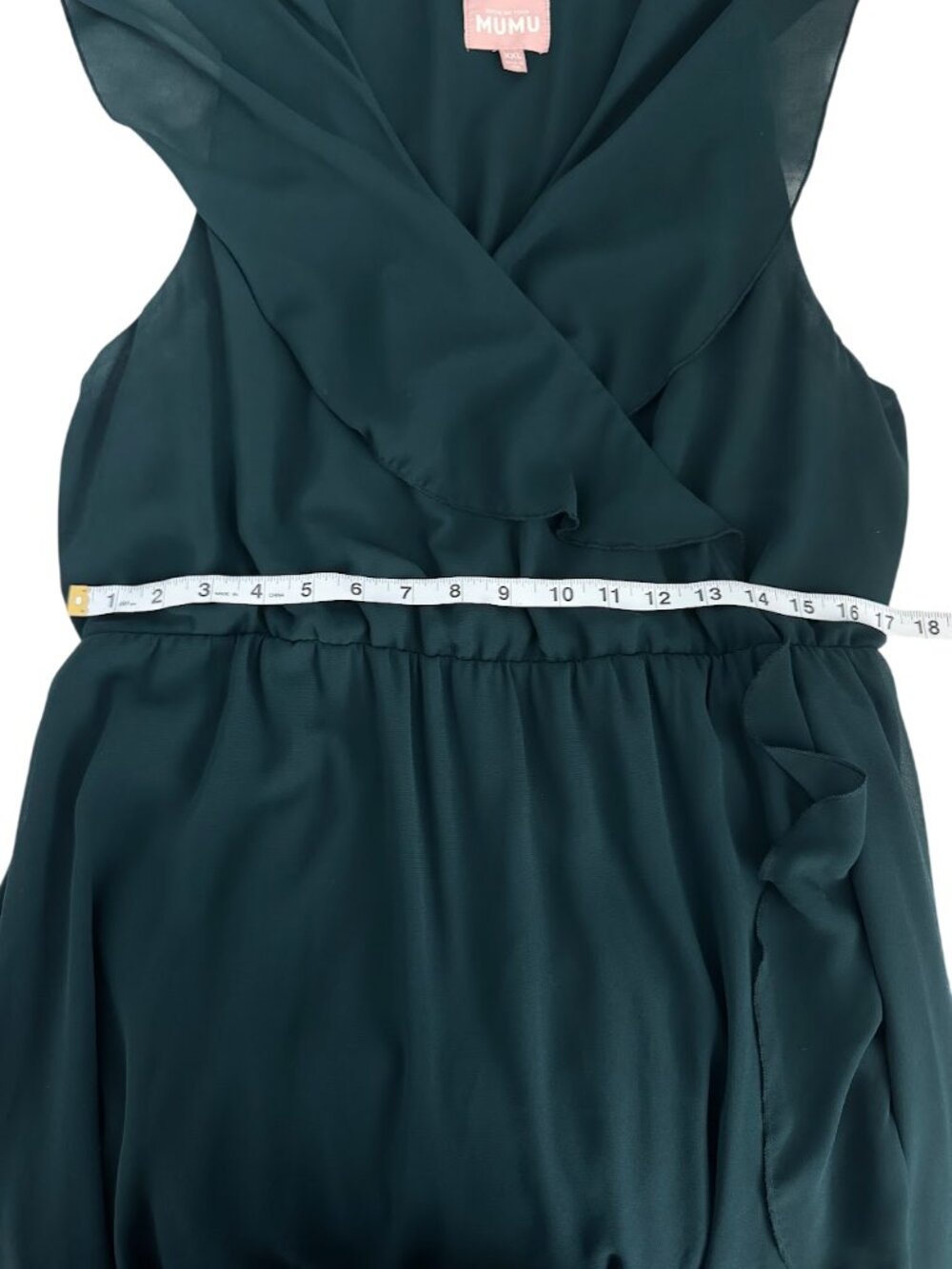 Show Me Your Mumu Jess Ruffle Midi Dress XXL Green Wedding Guest - Picture 8 of 9